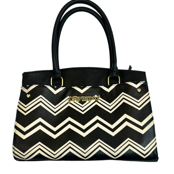 Betsey Johnson Handbags - Betsey Johnson Vegan Leather Stripped Purse